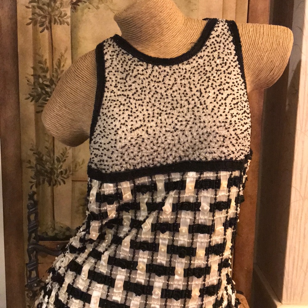 Crystals, Pearls, Onyx, and Ribbons Blouse.